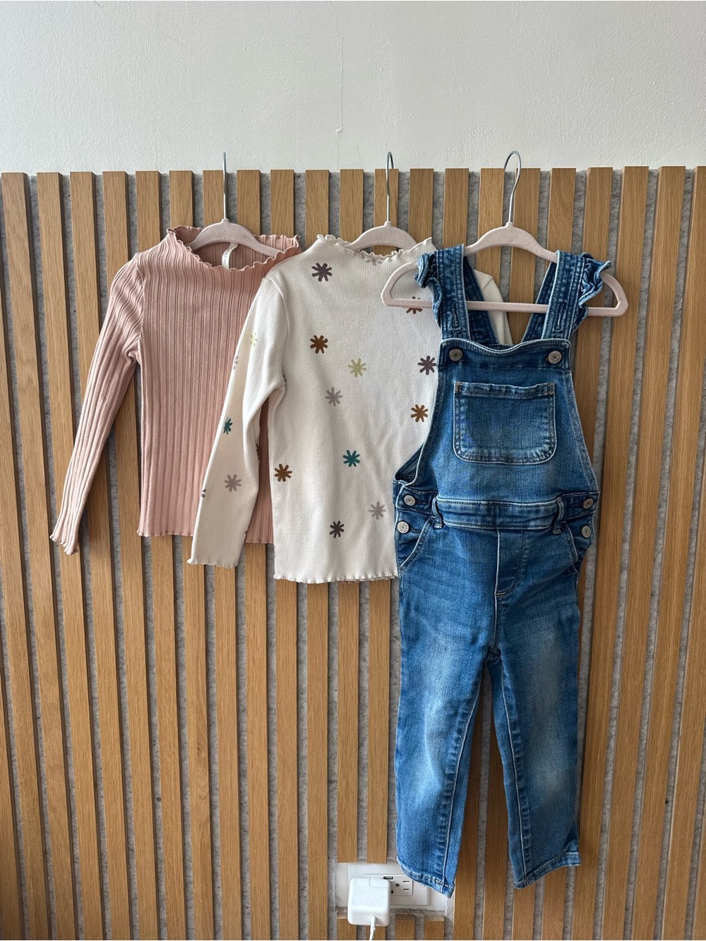 Toddler Girls Overall and Shirt Bundle